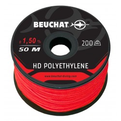 Roll 50 M nylon DYNEEMA Red 1,5 mm line