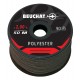 Roll 50 M polyester 2 mm black line